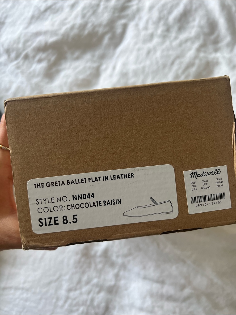 Madewell Greta Mary Jane Ballet Flat — Brown - Picture 2 of 4